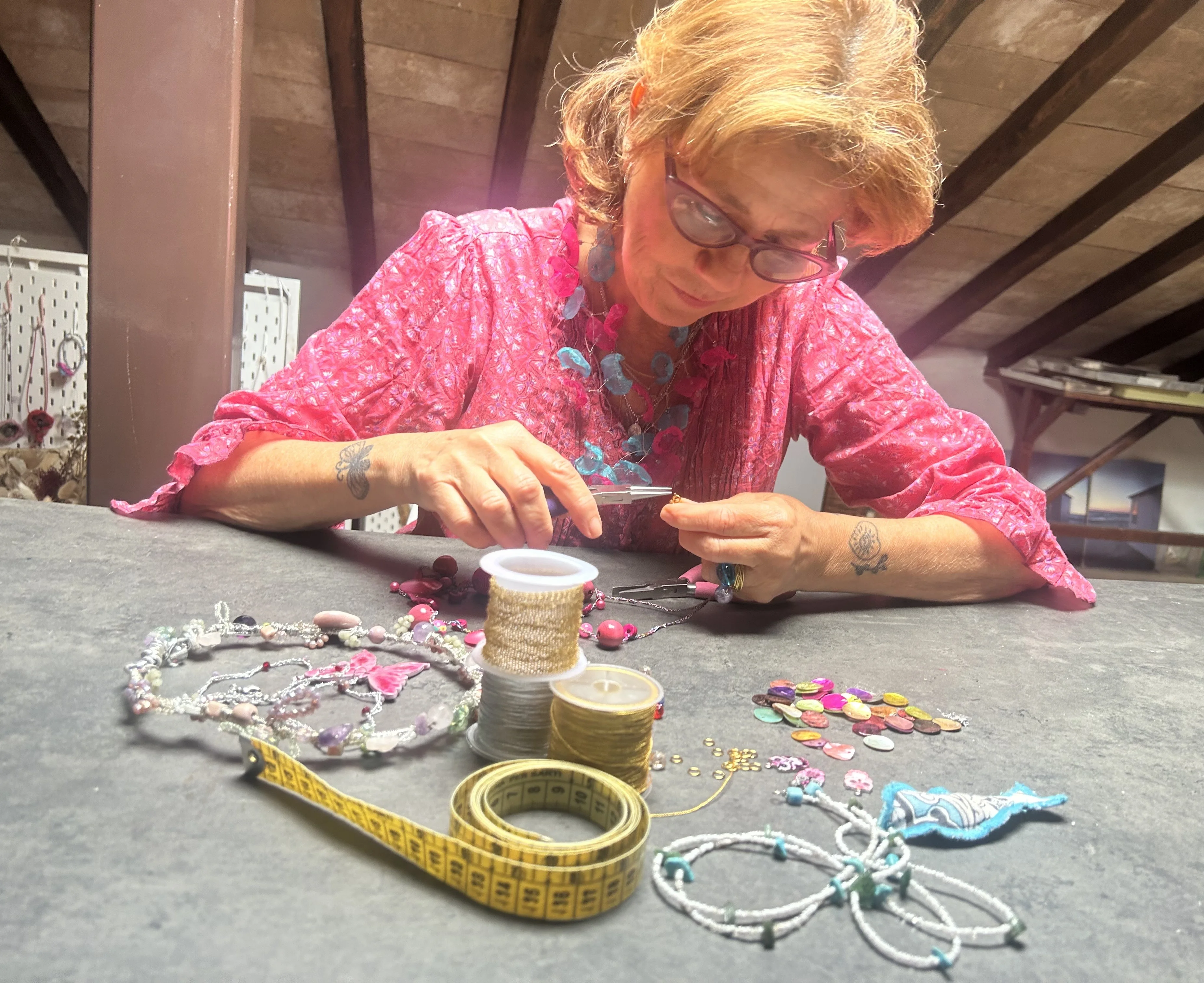 a person working on a project