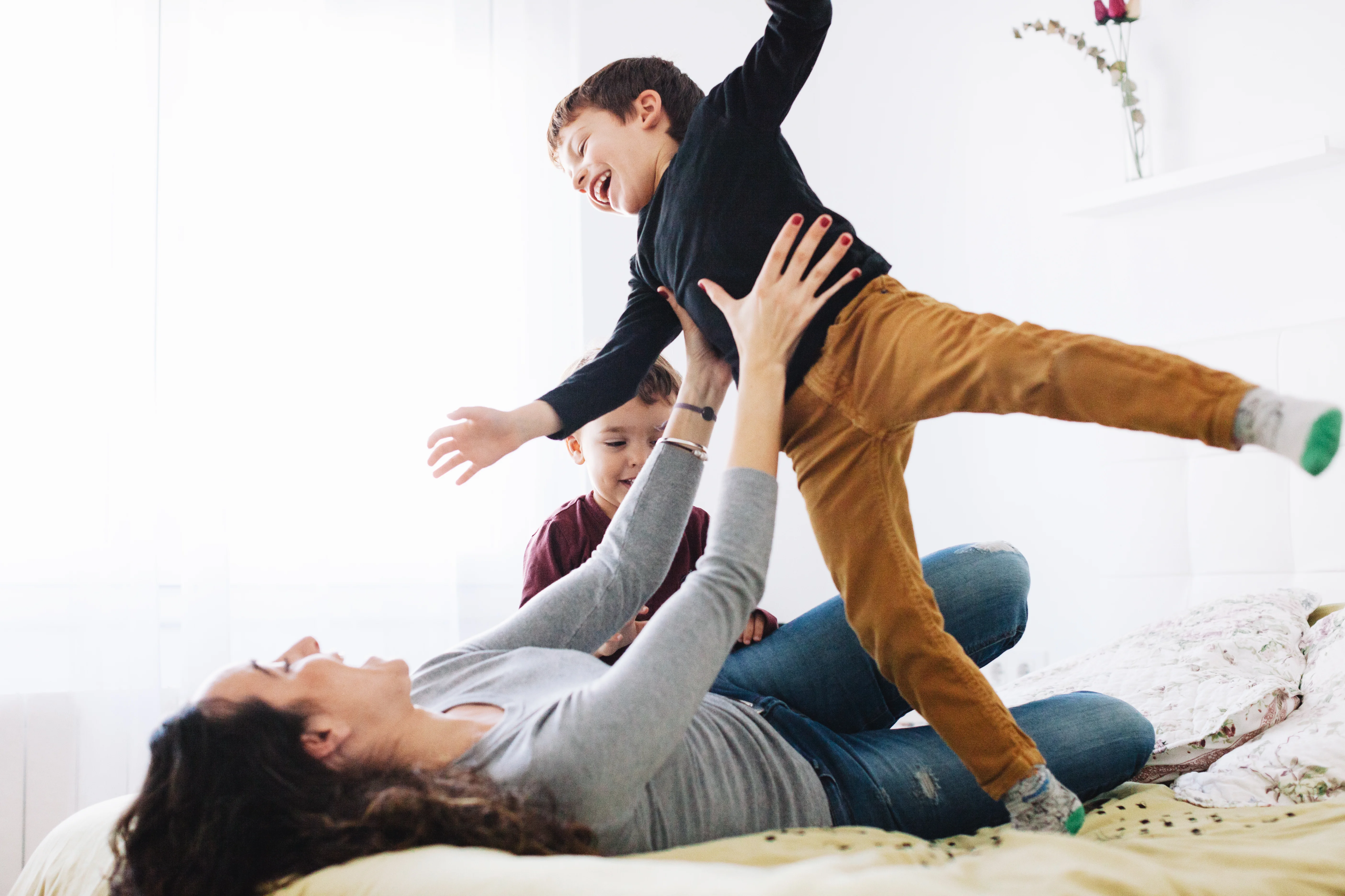 Eine Mutter mit einem Kind